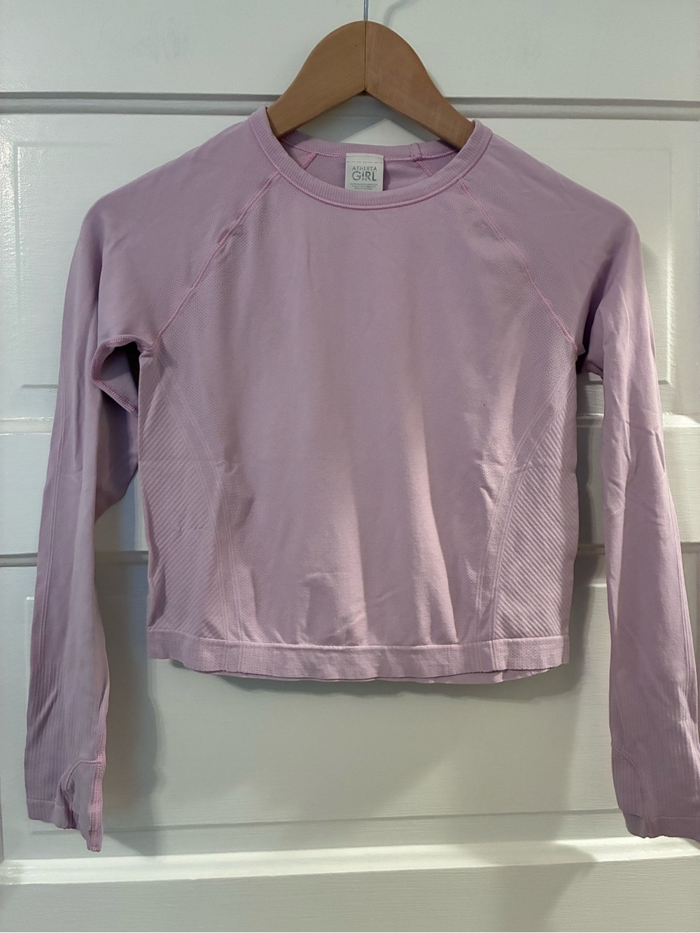 Athleta Girl Power Up Sport Length Top Mauve Size 10